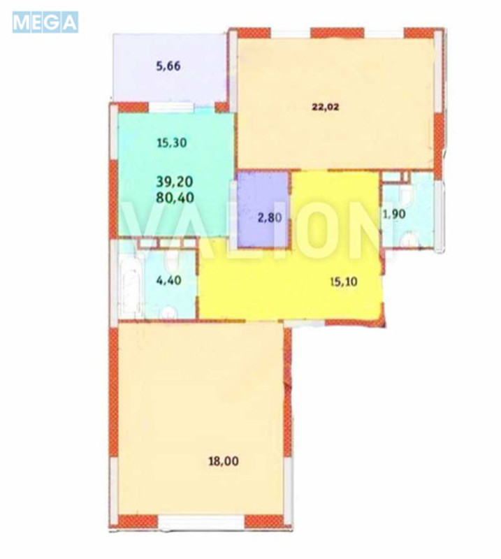 Продаж 3 кімнатної квартири (80/39/22), 12 пов. 16 пов. будинку, <a class="location-link" href="/kiev/" title="Недвижимость Київ">Київ</a>, <a class="location-link" href="/kiev/podolskij/" title="Недвижимость Подільський район">Подільський р-н</a>, Сергея Данченко вул., 28 (изображение 9)