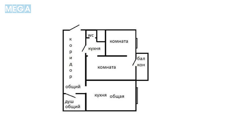 Продаж 2 кімнатної квартири (31/17,5/3), 5 пов. 5 пов. будинку, <a class="location-link" href="/kiev/" title="Недвижимость Київ">Київ</a>, <a class="location-link" href="/kiev/solomenskij/" title="Недвижимость Солом'янський район">Солом'янський р-н</a>, Максима Кривоноса пров., 3 (изображение 16)