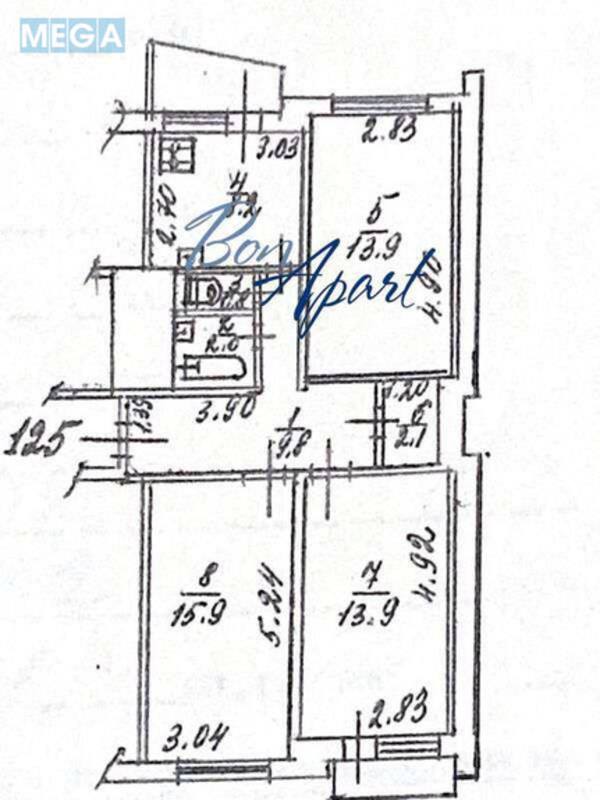 Продаж 3 кімнатної квартири (66/46/8,2), 16 пов. 16 пов. будинку, <a class="location-link" href="/kiev/" title="Недвижимость Київ">Київ</a>, <a class="location-link" href="/kiev/solomenskij/" title="Недвижимость Солом'янський район">Солом'янський р-н</a>, Патріарха Мстислава Скрипника вул., 9 (изображение 11)