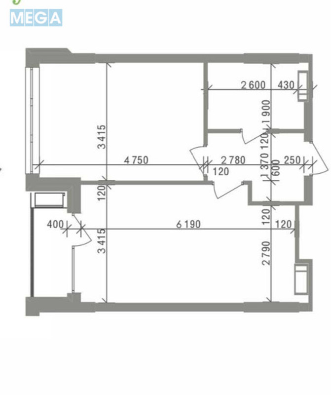 Продаж 1 кімнатної квартири (47,8/16,1/20,3), 6 пов. 23 пов. будинку, <a class="location-link" href="/kiev/" title="Недвижимость Київ">Київ</a>, <a class="location-link" href="/kiev/pecherskij/" title="Недвижимость Печерський район">Печерський р-н</a>, Тверський тупік, 7В (изображение 2)