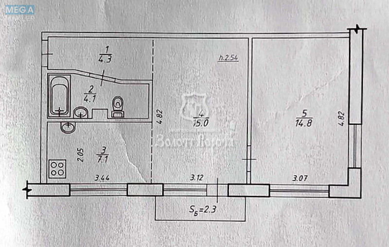 Продаж 2 кімнатної квартири (46/30/7), 4 пов. 5 пов. будинку, <a class="location-link" href="/kiev/" title="Недвижимость Київ">Київ</a>, <a class="location-link" href="/kiev/dneprovskij/" title="Недвижимость Дніпровський район">Дніпровський р-н</a>, Генерала Карбишева вул., 18 (изображение 16)