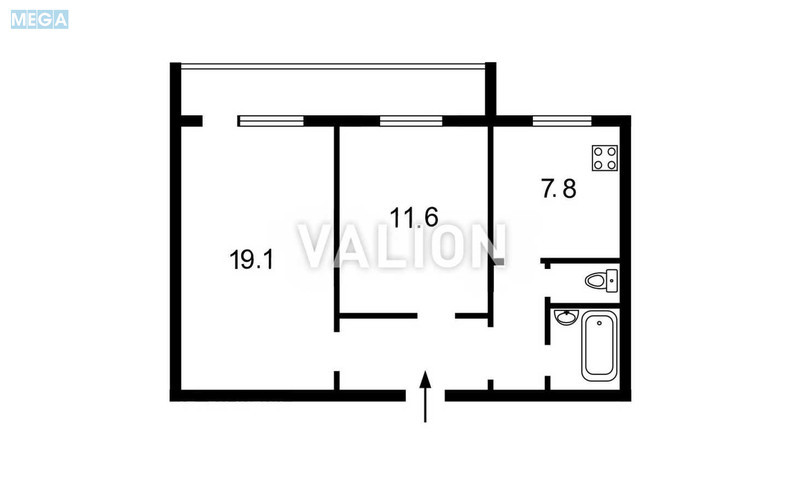 Продаж 2 кімнатної квартири (51/30/7), 10 пов. 10 пов. будинку, <a class="location-link" href="/kiev/" title="Недвижимость Київ">Київ</a>, <a class="location-link" href="/kiev/darnickij/" title="Недвижимость Дарницький район">Дарницький р-н</a>, Тростянецкая ул., 8-Б (изображение 11)