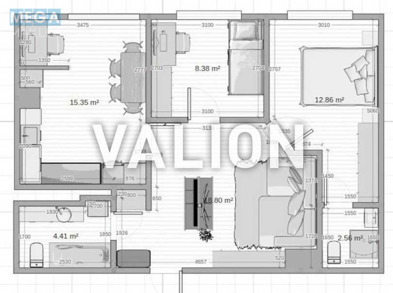 Продаж 2 кімнатної квартири (62/40/16), 9 пов. 9 пов. будинку, <a class="location-link" href="/kiev/" title="Недвижимость Київ">Київ</a>, <a class="location-link" href="/kiev/goloseevskij/" title="Недвижимость Голосіївський район">Голосіївський р-н</a>, Юнацька вул., 6 (изображение 18)