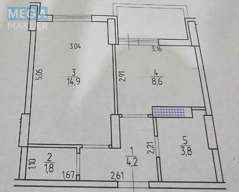 Продаж 2 кімнатної квартири (35,4/?/8,6), 18 пов. 24 пов. будинку, <a class="location-link" href="/kiev/" title="Недвижимость Київ">Київ</a>, <a class="location-link" href="/kiev/desnyanskij/" title="Недвижимость Деснянський район">Деснянський р-н</a>, Теодора Драйзера вул. (изображение 23)