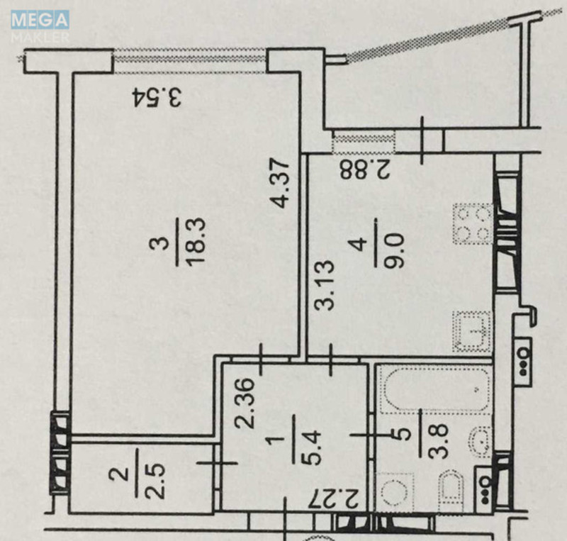 Продаж 1 кімнатної квартири (42/18/9), 12 пов. 25 пов. будинку, <a class="location-link" href="/kiev/" title="Недвижимость Київ">Київ</a>, <a class="location-link" href="/kiev/darnickij/" title="Недвижимость Дарницький район">Дарницький р-н</a>, Урлівська вул., 23 (изображение 3)