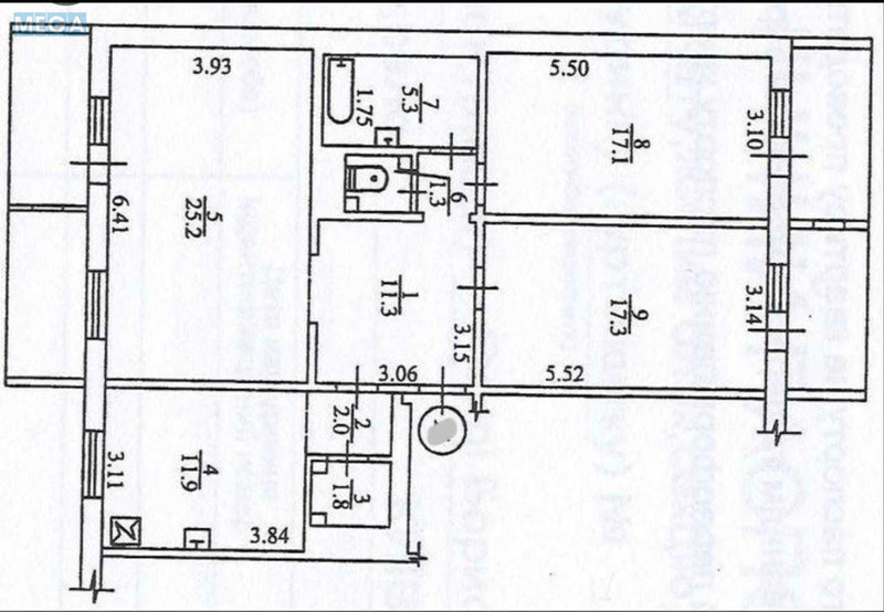 Продаж 3 кімнатної квартири (104/71/12), 14 пов. 16 пов. будинку, <a class="location-link" href="/kiev/" title="Недвижимость Київ">Київ</a>, <a class="location-link" href="/kiev/darnickij/" title="Недвижимость Дарницький район">Дарницький р-н</a>, Бориса Гмирі вул., 11 (изображение 2)