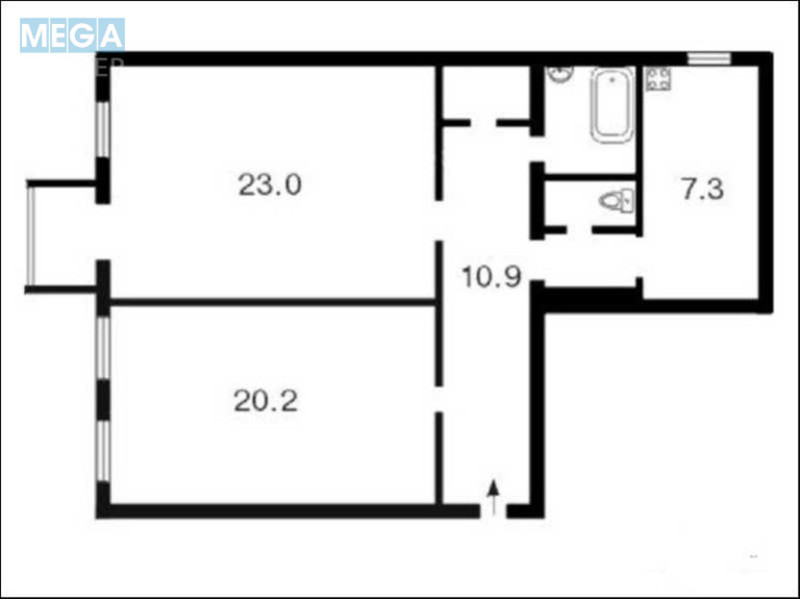 Продаж 2 кімнатної квартири (66/43/7), 3 пов. 4 пов. будинку, <a class="location-link" href="/kiev/" title="Недвижимость Київ">Київ</a>, <a class="location-link" href="/kiev/podolskij/" title="Недвижимость Подільський район">Подільський р-н</a>, Межигорская ул., 3/7 (изображение 17)