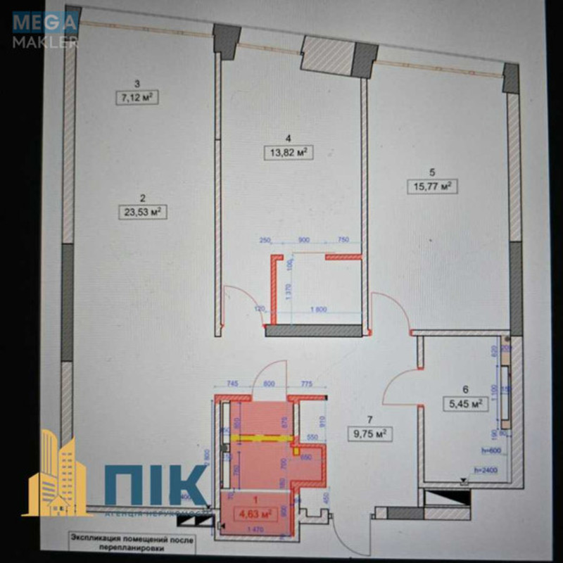 Продаж 2 кімнатної квартири (81/32/24), 11 пов. 26 пов. будинку, <a class="location-link" href="/kiev/" title="Недвижимость Київ">Київ</a>, <a class="location-link" href="/kiev/darnickij/" title="Недвижимость Дарницький район">Дарницький р-н</a>, Заречная ул., 4/2 (изображение 24)