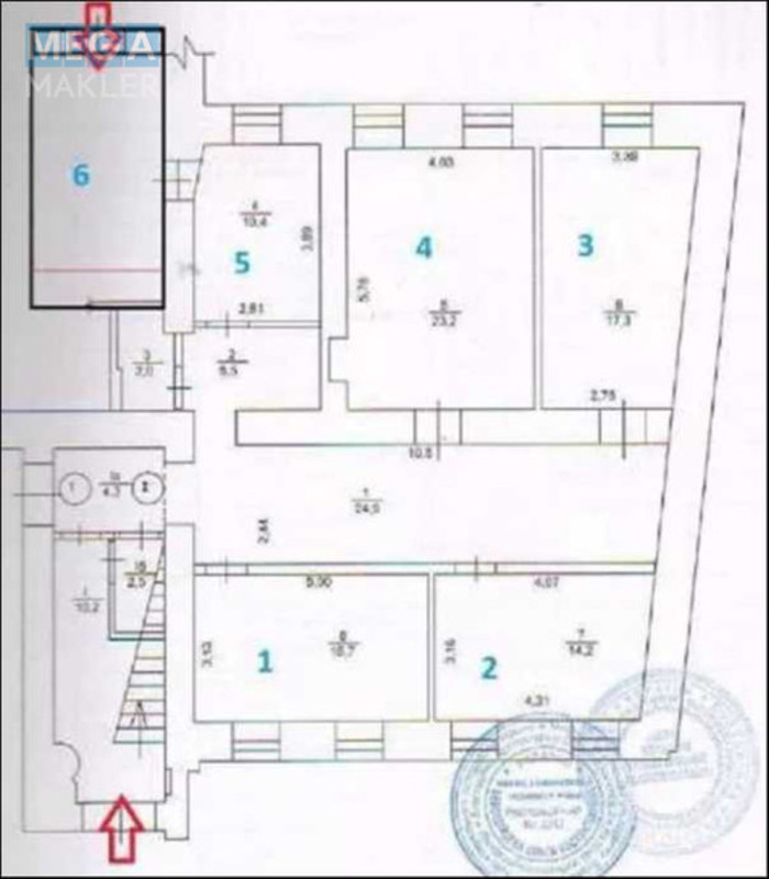 Оренда комерційної нерухомості, 130&nbsp;кв.м, под офис, <a class="location-link" href="/kiev/" title="Недвижимость Київ">Київ</a>, <a class="location-link" href="/kiev/shevchenkovskij/" title="Недвижимость Шевченківський район">Шевченківський р-н</a>, Смирнова-Ласточкина спуск, 18 (изображение 5)