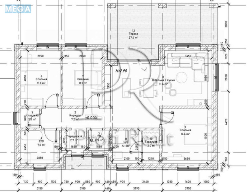 Продаж дома, 1&nbsp; поверх, 105&nbsp;кв.м, 3&nbsp;кімнати, ділянка 6&nbsp;соток, <a class="location-link" href="/belogorodka-selo-kv/" title="Недвижимость Білогородка">Білогородка</a>, Соколина вулиця (изображение 20)