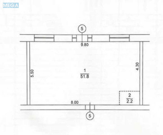 Продаж комерційної нерухомості, 54&nbsp;кв.м, <a class="location-link" href="/kiev/" title="Недвижимость Київ">Київ</a>, <a class="location-link" href="/kiev/goloseevskij/" title="Недвижимость Голосіївський район">Голосіївський р-н</a>, Микільсько-Ботанічна вул., 17 (изображение 3)