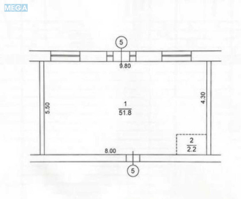 Продаж комерційної нерухомості, 54&nbsp;кв.м, <a class="location-link" href="/kiev/" title="Недвижимость Київ">Київ</a>, <a class="location-link" href="/kiev/goloseevskij/" title="Недвижимость Голосіївський район">Голосіївський р-н</a>, Микільсько-Ботанічна вул., 17 (изображение 3)