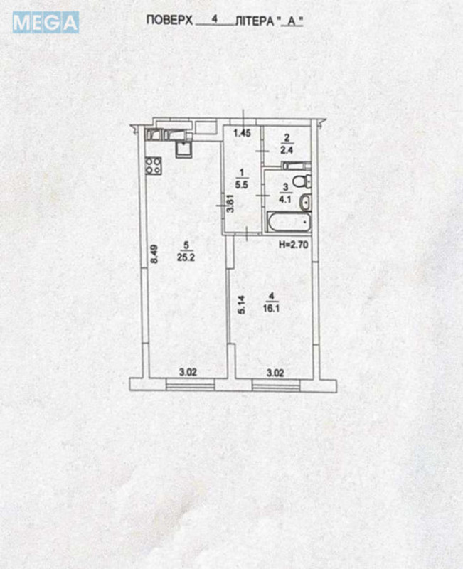 Продаж 1 кімнатної квартири (53,3/?/?), 4 пов. 25 пов. будинку, <a class="location-link" href="/kiev/" title="Недвижимость Київ">Київ</a>, <a class="location-link" href="/kiev/dneprovskij/" title="Недвижимость Дніпровський район">Дніпровський р-н</a>, Генерала Жмаченка вул., 22А (изображение 8)