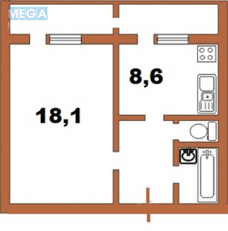 Оренда 1 кімнатної квартири, <a class="location-link" href="/kiev/" title="Недвижимость Київ">Київ</a>, <a class="location-link" href="/kiev/desnyanskij/" title="Недвижимость Деснянський район">Деснянський р-н</a>, Владимира Маяковского просп., 2/1 (изображение 3)