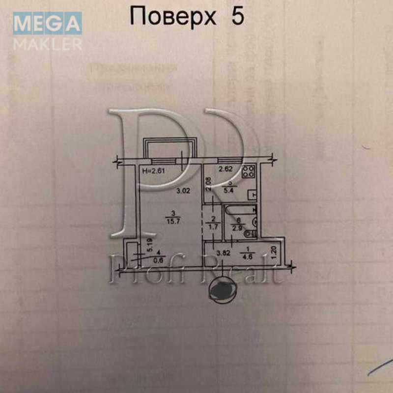 Продаж 1 кімнатної квартири (32/16/5), 5 пов. 5 пов. будинку, <a class="location-link" href="/kiev/" title="Недвижимость Київ">Київ</a>, <a class="location-link" href="/kiev/dneprovskij/" title="Недвижимость Дніпровський район">Дніпровський р-н</a>, Червоноткацька вулиця, 22Б (изображение 18)