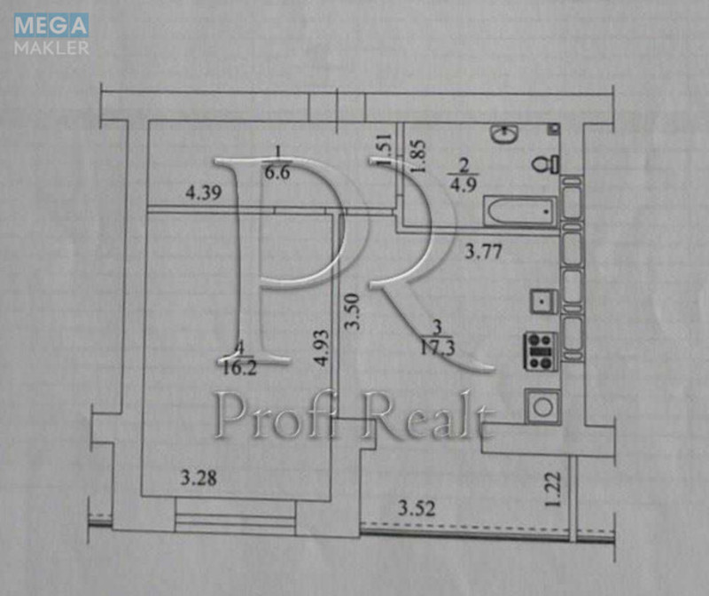 Продаж 2 кімнатної квартири (45/16/17), 2 пов. 10 пов. будинку, <a class="location-link" href="/kiev/" title="Недвижимость Київ">Київ</a>, <a class="location-link" href="/kiev/desnyanskij/" title="Недвижимость Деснянський район">Деснянський р-н</a>, Радистів вул., 34Р (изображение 21)