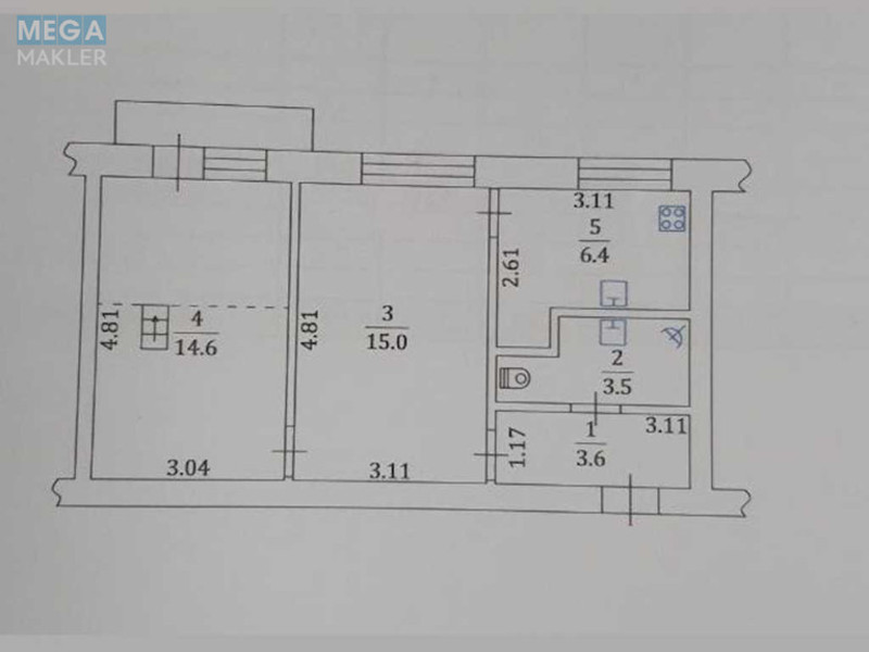 Продаж 2 кімнатної квартири (45/?/6), 8 пов. 9 пов. будинку, <a class="location-link" href="/kiev/" title="Недвижимость Київ">Київ</a>, <a class="location-link" href="/kiev/podolskij/" title="Недвижимость Подільський район">Подільський р-н</a>, Фрунзе вул., 124 (изображение 18)