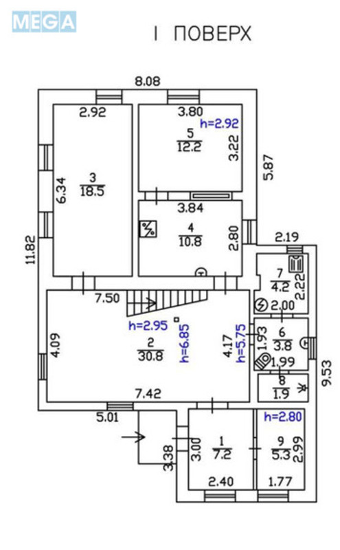 Продаж дома, 2&nbsp;поверху, 152&nbsp;кв.м, 5&nbsp;кімнат, ділянка 7&nbsp;соток, <a class="location-link" href="/kiev/" title="Недвижимость Київ">Київ</a>, <a class="location-link" href="/kiev/svyatoshinskij/" title="Недвижимость Святошинський район">Святошинський р-н</a>, Обухівська вул. (изображение 24)