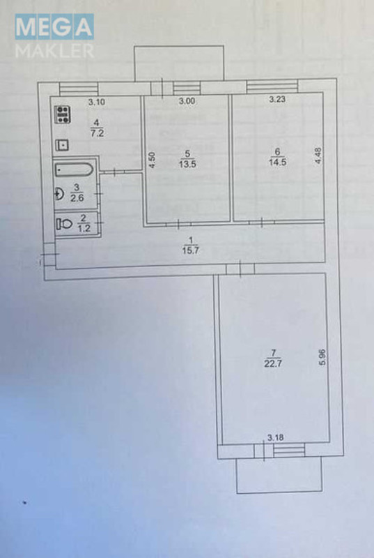 Продаж 3 кімнатної квартири (80/51/8), 3 пов. 9 пов. будинку, <a class="location-link" href="/kiev/" title="Недвижимость Київ">Київ</a>, <a class="location-link" href="/kiev/shevchenkovskij/" title="Недвижимость Шевченківський район">Шевченківський р-н</a>, Малая Житомирская ул., 10 (изображение 11)