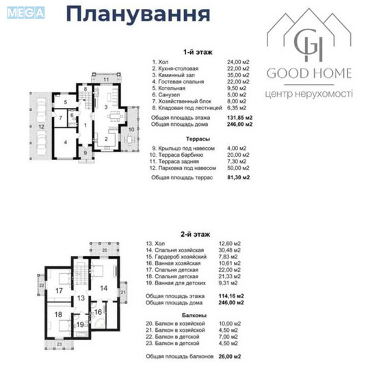 Продаж дома, 2&nbsp;поверху, 246&nbsp;кв.м, 5&nbsp;кімнат, ділянка 10&nbsp;соток, <a class="location-link" href="/vishenki-selo-kv/" title="Недвижимость Вишеньки">Вишеньки</a>, Садова (изображение 24)