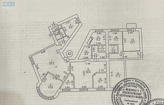 Продаж 6 кімнатної квартири (186/106/10), 2 пов. 5 пов. будинку, <a class="location-link" href="/kiev/" title="Недвижимость Київ">Київ</a>, <a class="location-link" href="/kiev/solomenskij/" title="Недвижимость Солом'янський район">Солом'янський р-н</a>, Митрополита Василя Липківського вул., 40 (изображение 14)