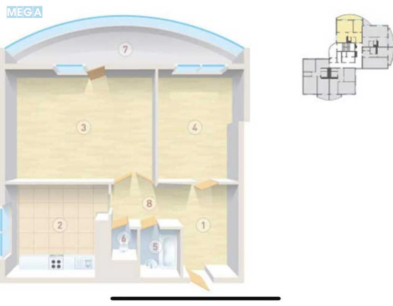 Оренда 2 кімнатної квартири, <a class="location-link" href="/kiev/" title="Недвижимость Київ">Київ</a>, <a class="location-link" href="/kiev/svyatoshinskij/" title="Недвижимость Святошинський район">Святошинський р-н</a>, Кольцова бульв., 14у (изображение 11)