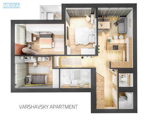Продаж 3 кімнатної квартири (85/41/19), 2 пов. 25 пов. будинку, <a class="location-link" href="/kiev/" title="Недвижимость Київ">Київ</a>, <a class="location-link" href="/kiev/podolskij/" title="Недвижимость Подільський район">Подільський р-н</a>, Олександра Олеся вул., 9а (изображение 2)