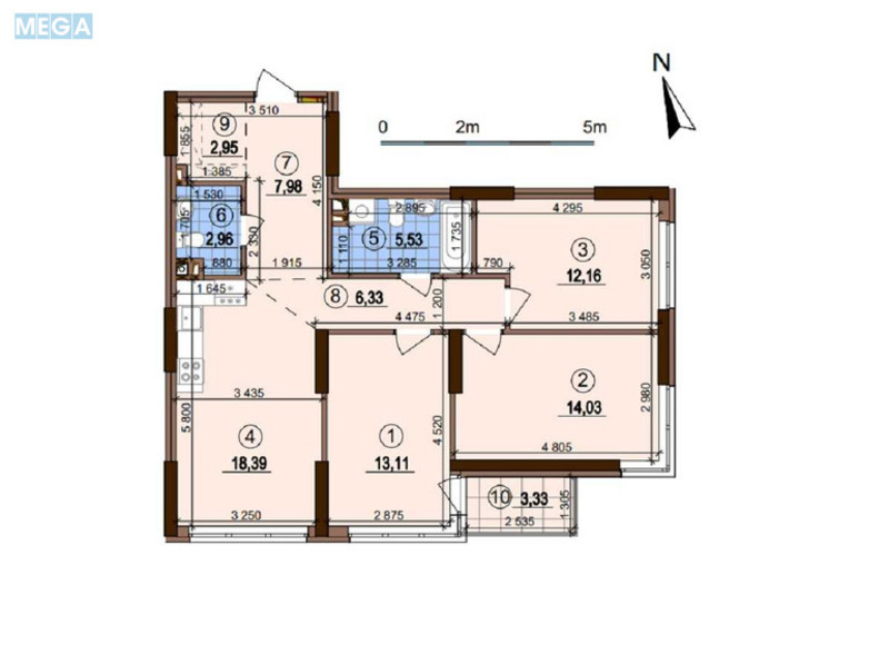 Продаж 3 кімнатної квартири (85/41/19), 2 пов. 25 пов. будинку, <a class="location-link" href="/kiev/" title="Недвижимость Київ">Київ</a>, <a class="location-link" href="/kiev/podolskij/" title="Недвижимость Подільський район">Подільський р-н</a>, Олександра Олеся вул., 9а (изображение 19)
