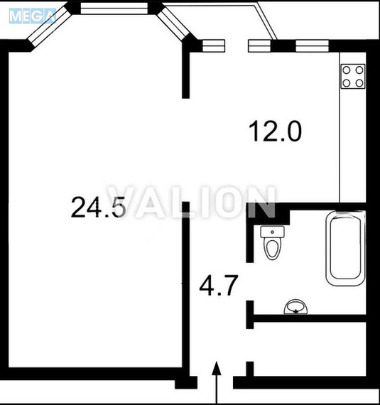 Продаж 1 кімнатної квартири (50/24,5/12), 11 пов. 14 пов. будинку, <a class="location-link" href="/kiev/" title="Недвижимость Київ">Київ</a>, <a class="location-link" href="/kiev/goloseevskij/" title="Недвижимость Голосіївський район">Голосіївський р-н</a>, Паньківська вул., 27/78 (изображение 10)