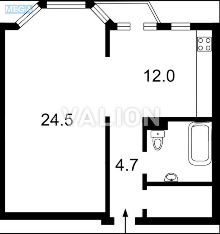 Продаж 1 кімнатної квартири (50/24,5/12), 11 пов. 14 пов. будинку, <a class="location-link" href="/kiev/" title="Недвижимость Київ">Київ</a>, <a class="location-link" href="/kiev/goloseevskij/" title="Недвижимость Голосіївський район">Голосіївський р-н</a>, Паньківська вул., 27/78 (изображение 10)