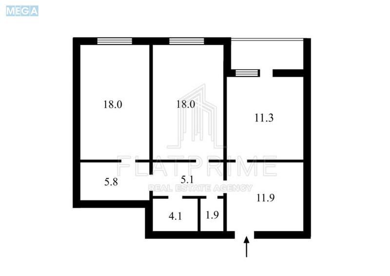 Продаж 2 кімнатної квартири (78,6/36/11,3), 21 пов. 25 пов. будинку, <a class="location-link" href="/kiev/" title="Недвижимость Київ">Київ</a>, <a class="location-link" href="/kiev/obolonskij/" title="Недвижимость Оболонський район">Оболонський р-н</a>, Балтійський пров., 5 (изображение 2)