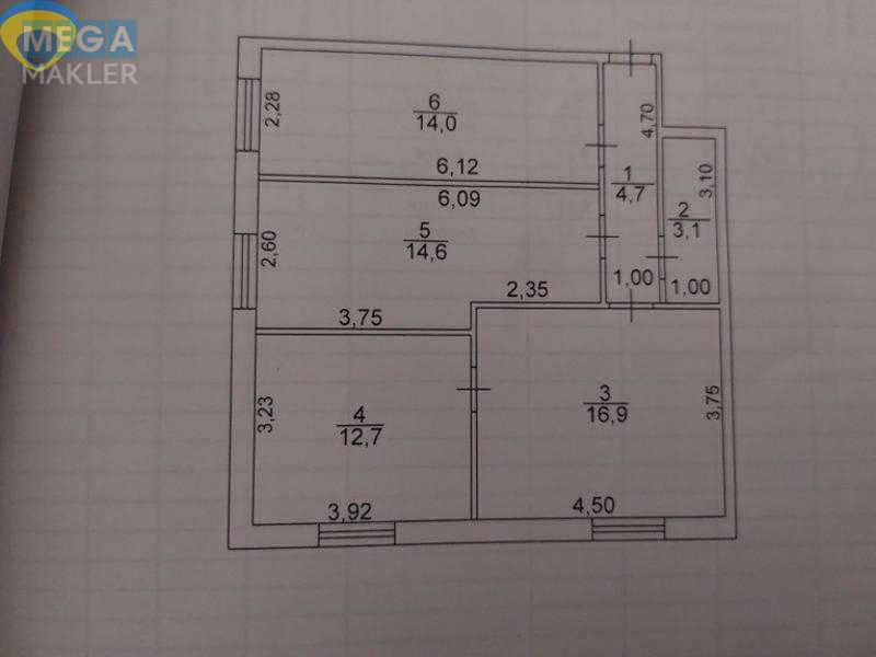 Продаж 3 кімнатної квартири (80/40/18), 1 пов. 5 пов. будинку, <a class="location-link" href="/odessa/" title="Недвижимость Одеса">Одеса</a>, <a class="location-link" href="/odessa/suvorovskij/" title="Недвижимость Суворовський район">Суворовський р-н</a>, Яши Гордиенко (изображение 2)