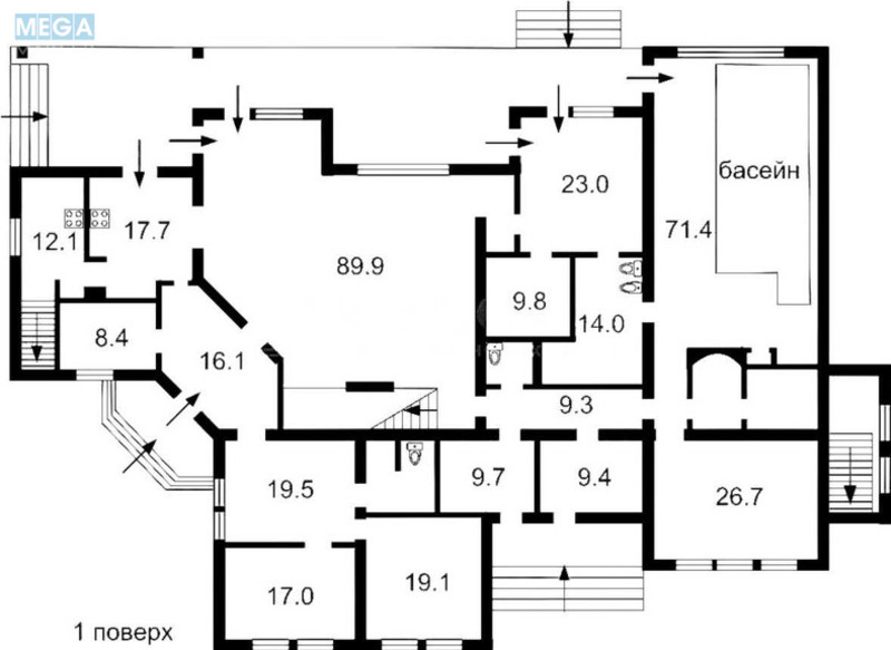 Продаж дома, 1 поверх, 1 023 кв.м, 9 кімнат, ділянка 38 соток, <a class="location-link" href="/pogreby-selo-kv-brovarskij-rajon/" title="Недвижимость Погреби">Погреби</a>, Постишева, 1 (изображение 24)