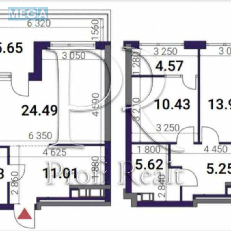 Продаж 2 кімнатної квартири (85/25/24), 25 пов. 26 пов. будинку, <a class="location-link" href="/kiev/" title="Недвижимость Київ">Київ</a>, <a class="location-link" href="/kiev/darnickij/" title="Недвижимость Дарницький район">Дарницький р-н</a>, Причальна вулиця, 4 (изображение 10)