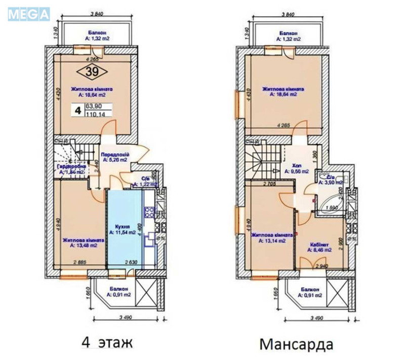 Продаж 4 кімнатної квартири (114/72/25,1), 4 пов. 5 пов. будинку, <a class="location-link" href="/petrovskoe-selo-kv-kievo-svyatoshinskij-rajon/" title="Недвижимость Петрівське">Петрівське</a>, Тараса Шевченка, 3 (изображение 17)