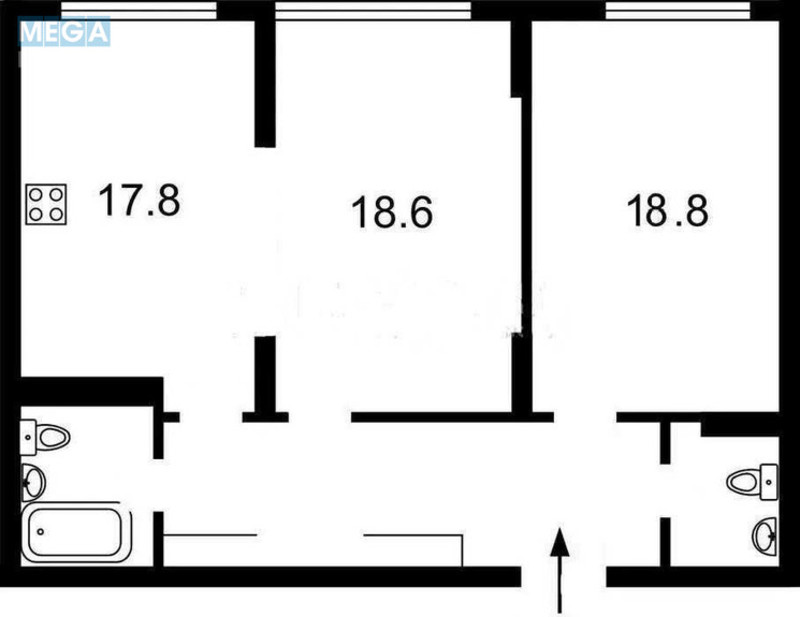 Продаж 2 кімнатної квартири (75/?/8), 11 пов. 23 пов. будинку, <a class="location-link" href="/kiev/" title="Недвижимость Київ">Київ</a>, <a class="location-link" href="/kiev/goloseevskij/" title="Недвижимость Голосіївський район">Голосіївський р-н</a>, Михайла Максимовича вул., 32Б (изображение 2)
