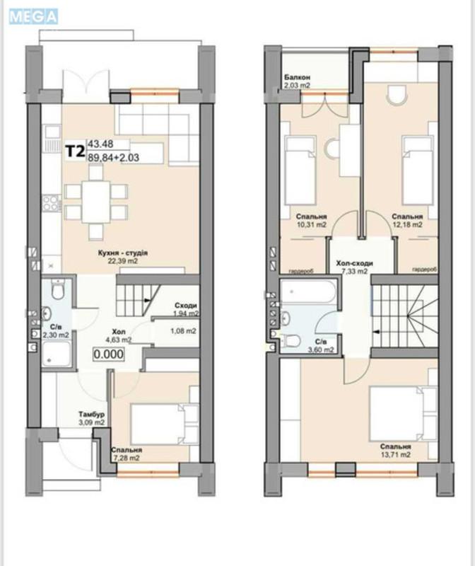 Продаж дома, 2 поверху, 94 кв.м, 4 кімнати, ділянка 1 сотка, <a class="location-link" href="/hotyanovka/" title="Недвижимость Хотянівка">Хотянівка</a>, Молодежная, 4 (изображение 4)