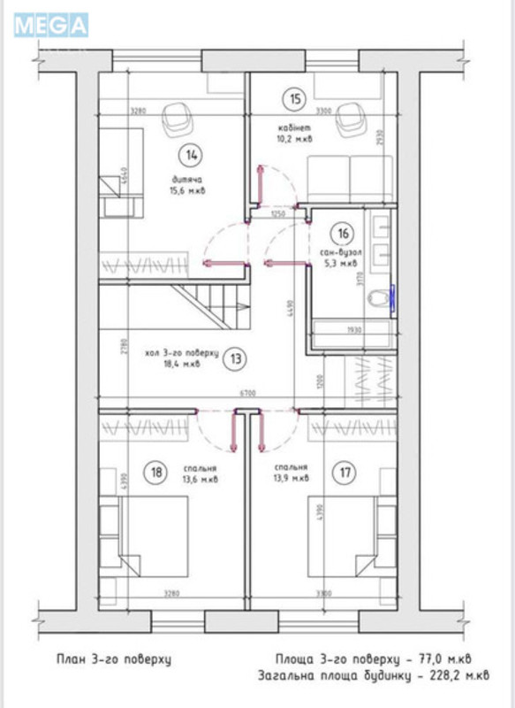 Продаж дома, 3 поверху, 228 кв.м, 5 кімнат, ділянка 1 сотка, <a class="location-link" href="/schastlivoe-selo-kv/" title="Недвижимость Щасливі">Щасливе</a>, Фестивальна, 33 (изображение 24)