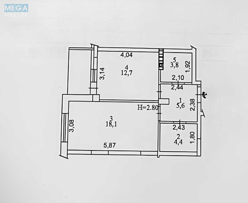 Продаж 1 кімнатної квартири (47/18/13), 4 пов. 9 пов. будинку, <a class="location-link" href="/kiev/" title="Недвижимость Київ">Київ</a>, <a class="location-link" href="/kiev/podolskij/" title="Недвижимость Подільський район">Подільський р-н</a>, Набережно-Рибальська вул., 9 (изображение 17)