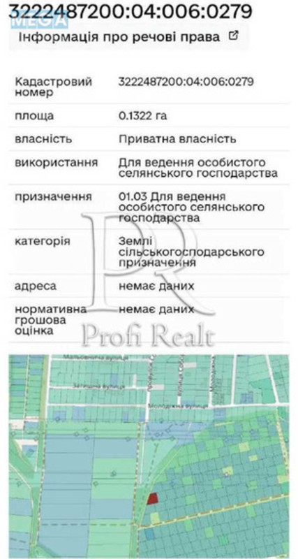 Продажа участка, 13 соток, участок под жилую застройку, <a class="location-link" href="/hotov/" title="Недвижимость Хотів">Хотів</a>, Молодіжна вулиця (изображение 4)