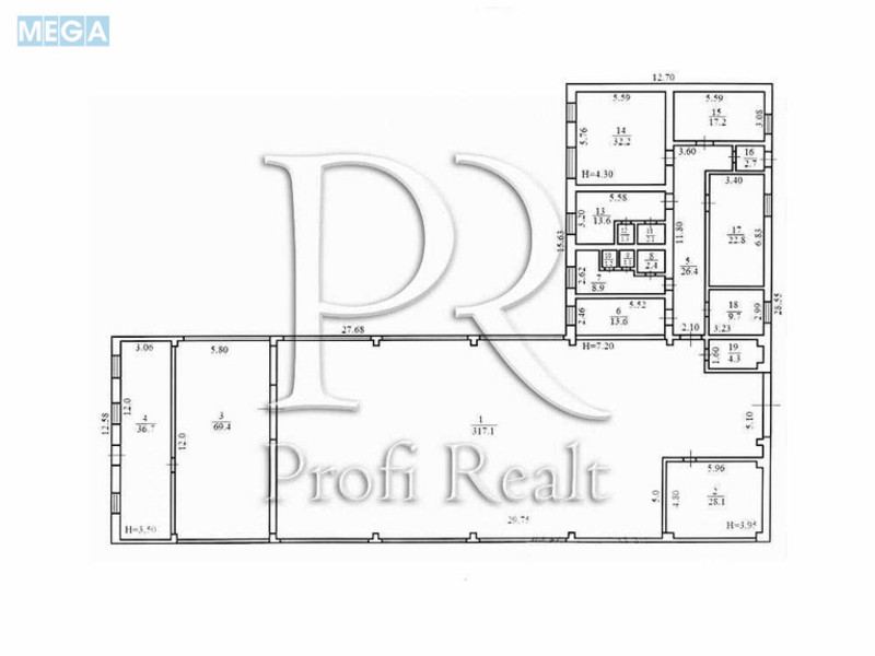 Продаж комерційної нерухомості, 611 кв.м, под магазин, <a class="location-link" href="/borodyanka/" title="Недвижимость Бородянка">Бородянка</a>, Вокзальна вулиця (изображение 2)