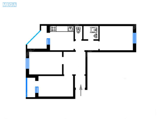 Продаж 3 кімнатної квартири (90,8/47/11,9), 9 пов. 16 пов. будинку, <a class="location-link" href="/kiev/" title="Недвижимость Київ">Київ</a>, <a class="location-link" href="/kiev/desnyanskij/" title="Недвижимость Деснянський район">Деснянський р-н</a>, Лісківська вул., 24 (изображение 21)