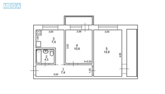Продаж 2 кімнатної квартири (50/25/7), 9 пов. 9 пов. будинку, <a class="location-link" href="/kiev/" title="Недвижимость Київ">Київ</a>, <a class="location-link" href="/kiev/shevchenkovskij/" title="Недвижимость Шевченківський район">Шевченківський р-н</a>, Даниила Щербаковского ул., 31б (изображение 14)