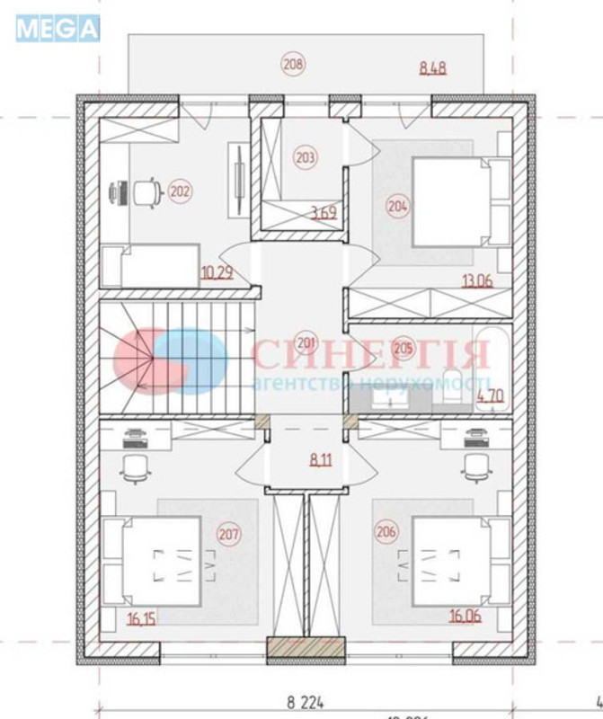 Продаж дома, 2 поверху, 125 кв.м, 6 кімнат, ділянка 5 соток, <a class="location-link" href="/hotov/" title="Недвижимость Хотів">Хотів</a>, Затишна (изображение 17)