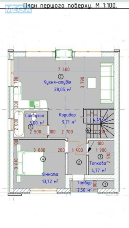 Продаж дома, 2 поверху, 140 кв.м, 4 кімнати, ділянка 8 соток, <a class="location-link" href="/mihajlovka-rubezhovka/" title="Недвижимость Михайлівка-Рубежівка">Михайлівка-Рубежівка</a>, Гагаріна (изображение 9)