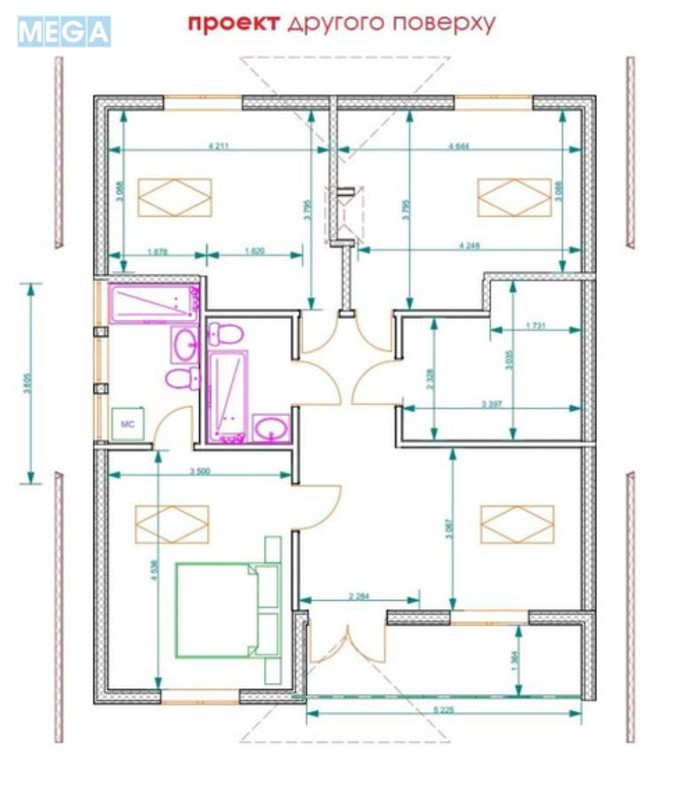 Продаж дома, 2 поверху, 164 кв.м, 5 кімнат, ділянка 11,20 соток, <a class="location-link" href="/tarasovka-selo-kv-kievo-svyatoshinskij-rajon/" title="Недвижимость Тарасівка">Тарасівка</a>, Садовая (изображение 8)