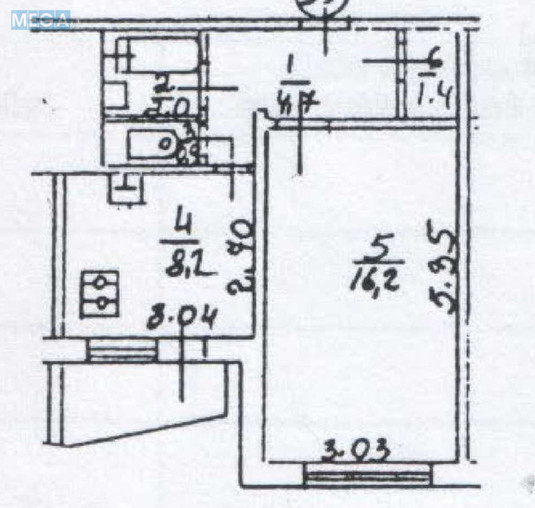 Продаж 1 кімнатної квартири (34/16/8), 5 пов. 16 пов. будинку, <a class="location-link" href="/kiev/" title="Недвижимость Київ">Київ</a>, <a class="location-link" href="/kiev/dneprovskij/" title="Недвижимость Дніпровський район">Дніпровський р-н</a>, Миколи Кибальчича вул., 15а (изображение 14)