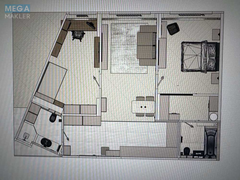 Продаж 3 кімнатної квартири (76,1/?/20), 9 пов. 23 пов. будинку, <a class="location-link" href="/kiev/" title="Недвижимость Київ">Київ</a>, <a class="location-link" href="/kiev/goloseevskij/" title="Недвижимость Голосіївський район">Голосіївський р-н</a>, Михайла Максимовича вул., 32Б (изображение 2)