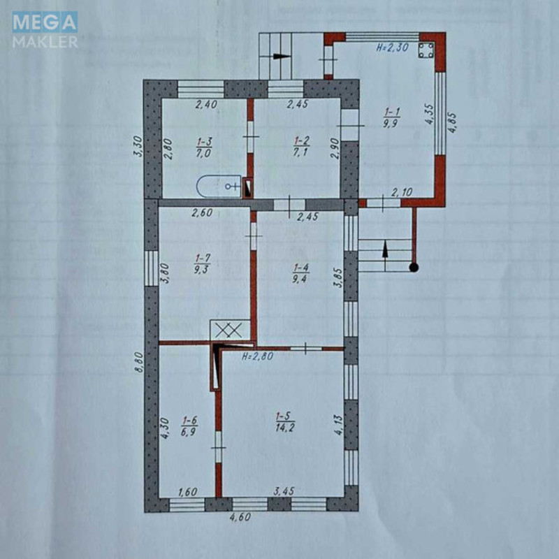Продаж дома, 1 поверх, 64 кв.м, 4 кімнати, ділянка 11 соток, <a class="location-link" href="/dnepropetrovsk/" title="Недвижимость Дніпра">Дніпро</a>, переулок Водопроводный (изображение 10)