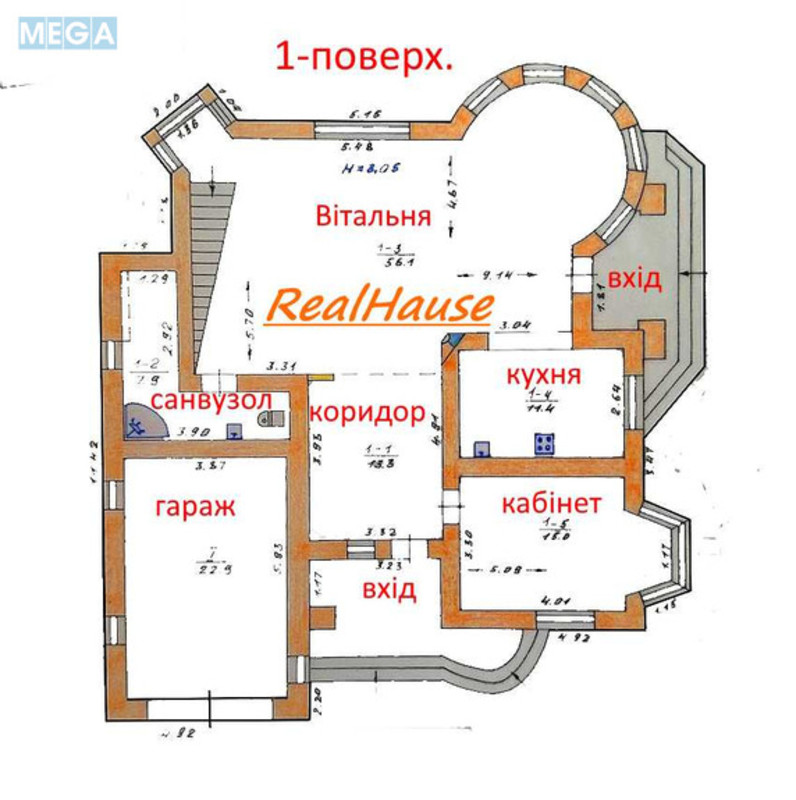 Продаж дома, 2 поверху, 254,50 кв.м, 6 кімнат, ділянка 15 соток, <a class="location-link" href="/myla/" title="Недвижимость Мила">Мила</a>, Затишна (изображение 7)